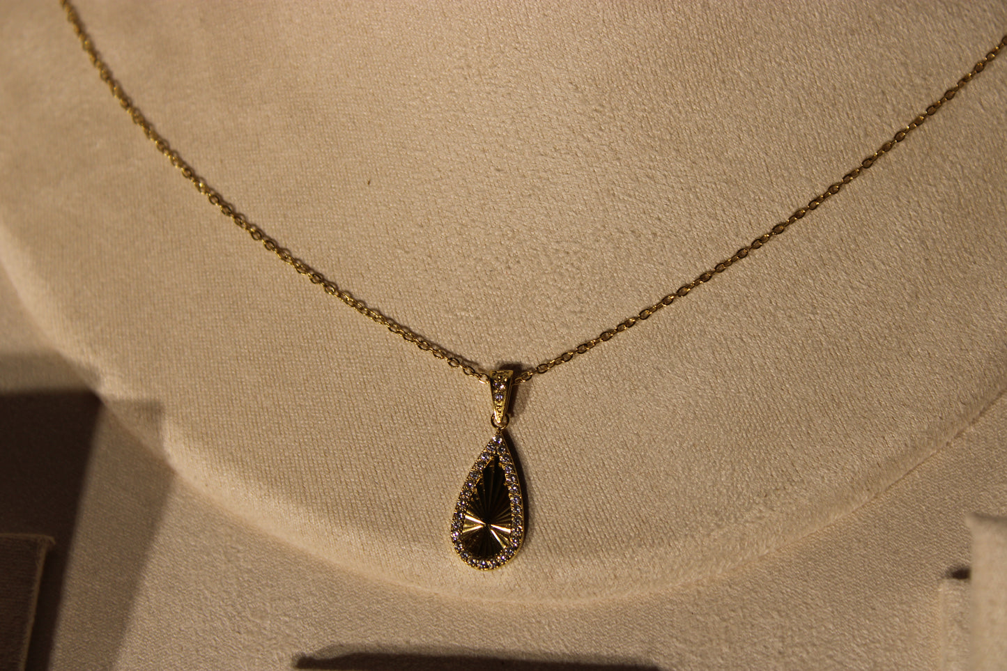 NEC3508-GOL Necklace Stainless Steel Gold Plated 45+5cm