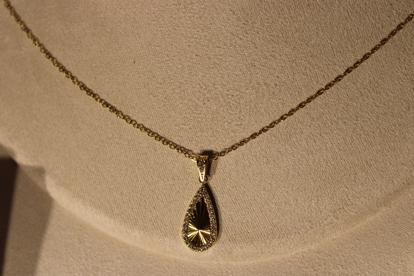 NEC3508-GOL Necklace Stainless Steel Gold Plated 45+5cm