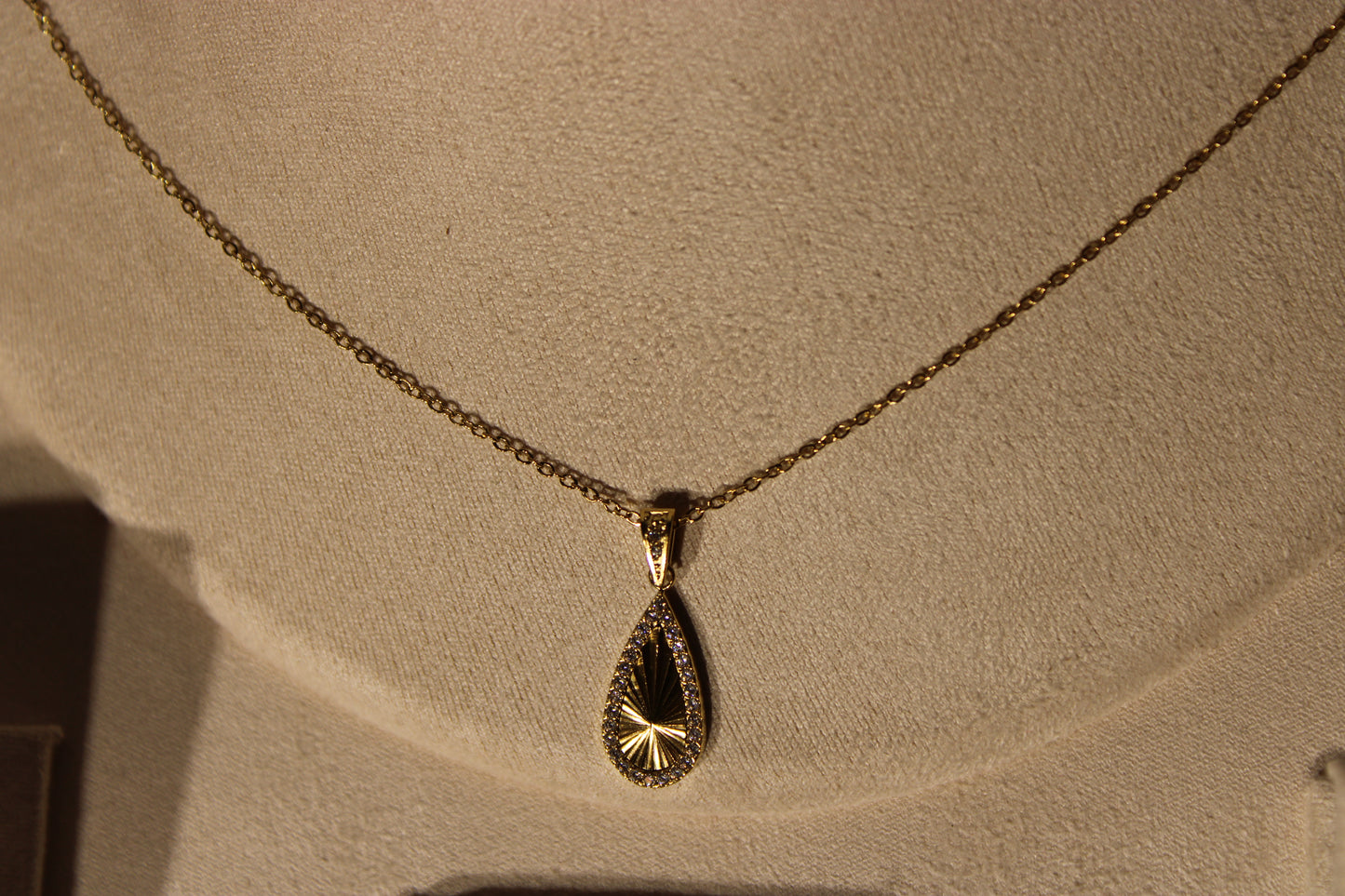 NEC3508-GOL Necklace Stainless Steel Gold Plated 45+5cm