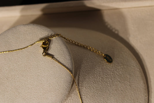 NEC3510-GOL Necklace Stainless Steel Gold Plated 36+5cm
