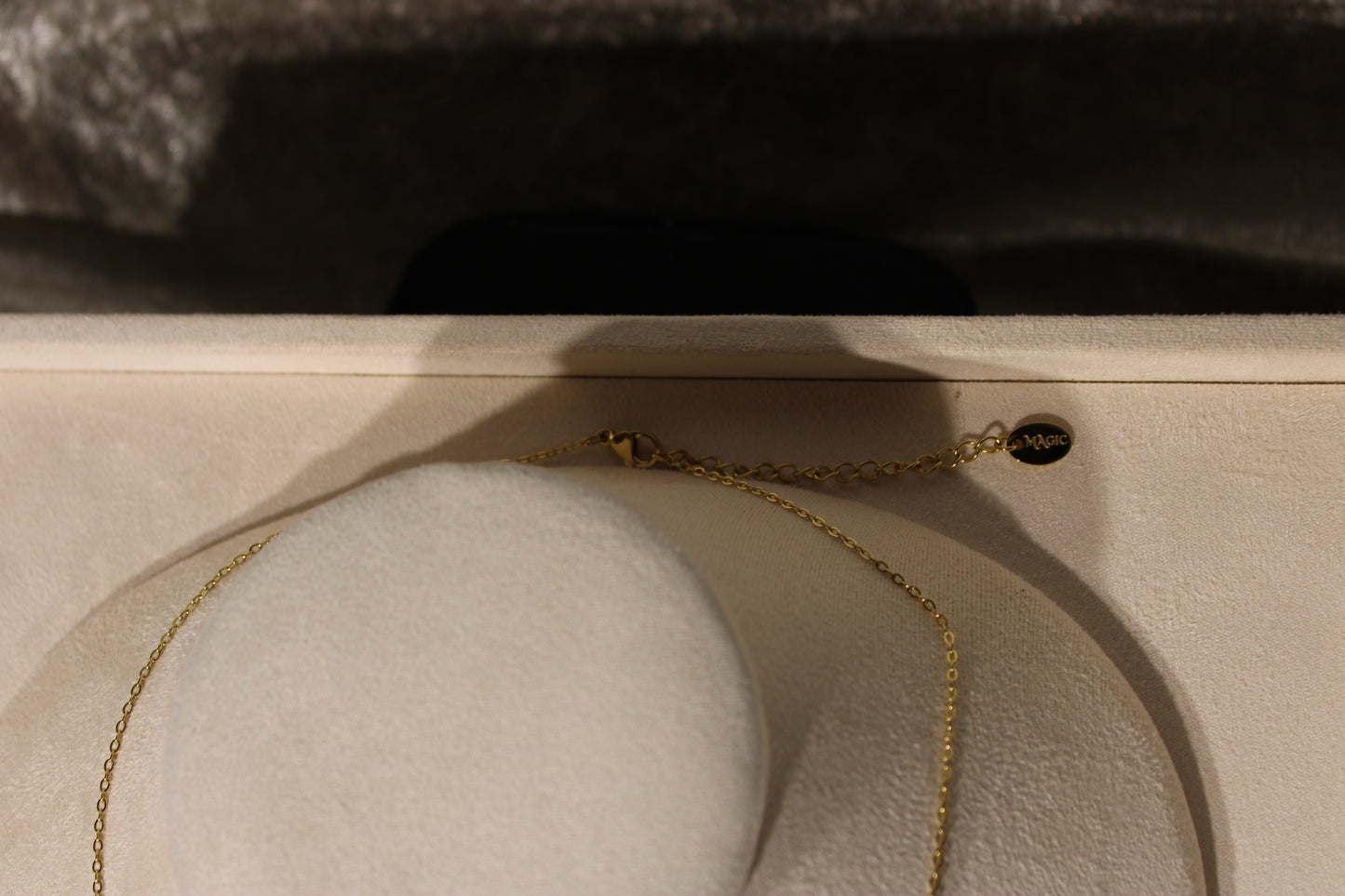 NEC3511-GOL Necklace Stainless Steel Gold Plated 40+5cm
