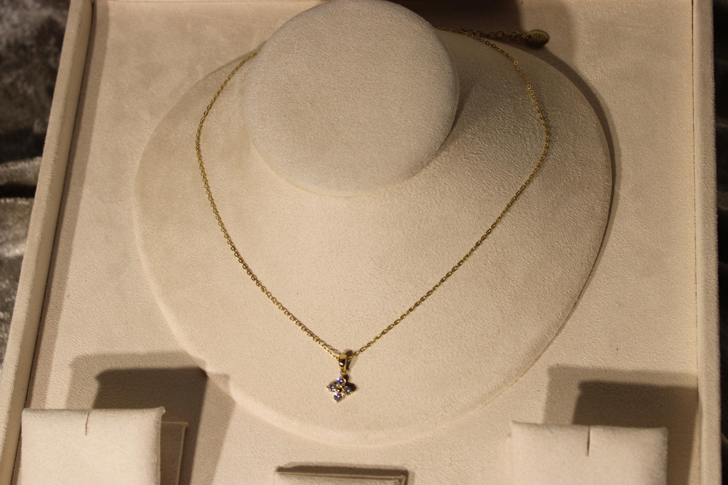 NEC3511-GOL Necklace Stainless Steel Gold Plated 40+5cm