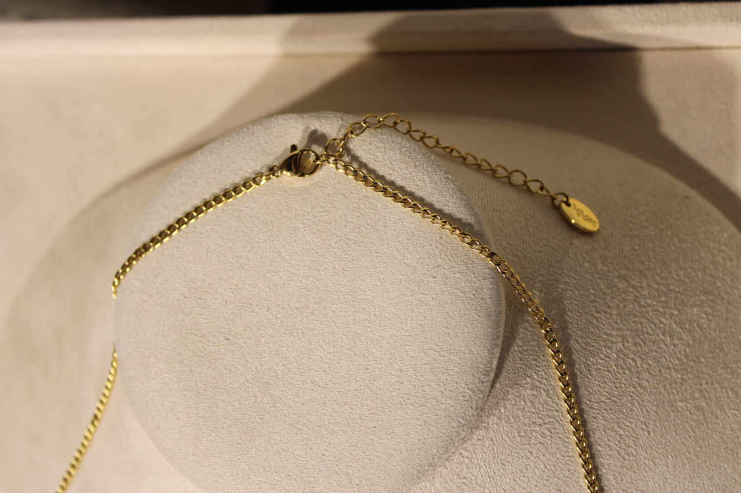 NEC3800-GOL Necklace Stainless Steel Gold Plated 50+5cm