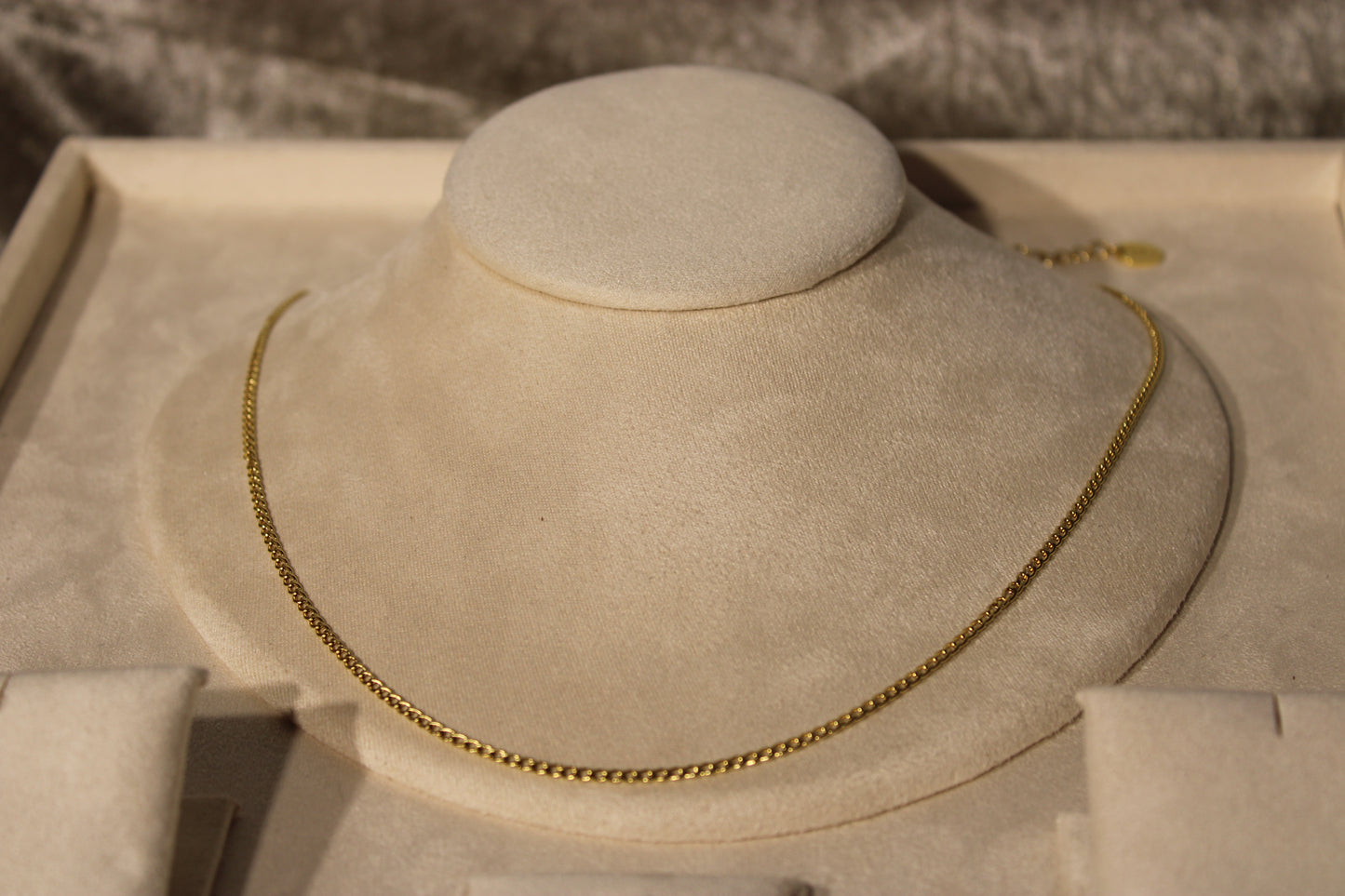NEC3800-GOL Necklace Stainless Steel Gold Plated 50+5cm
