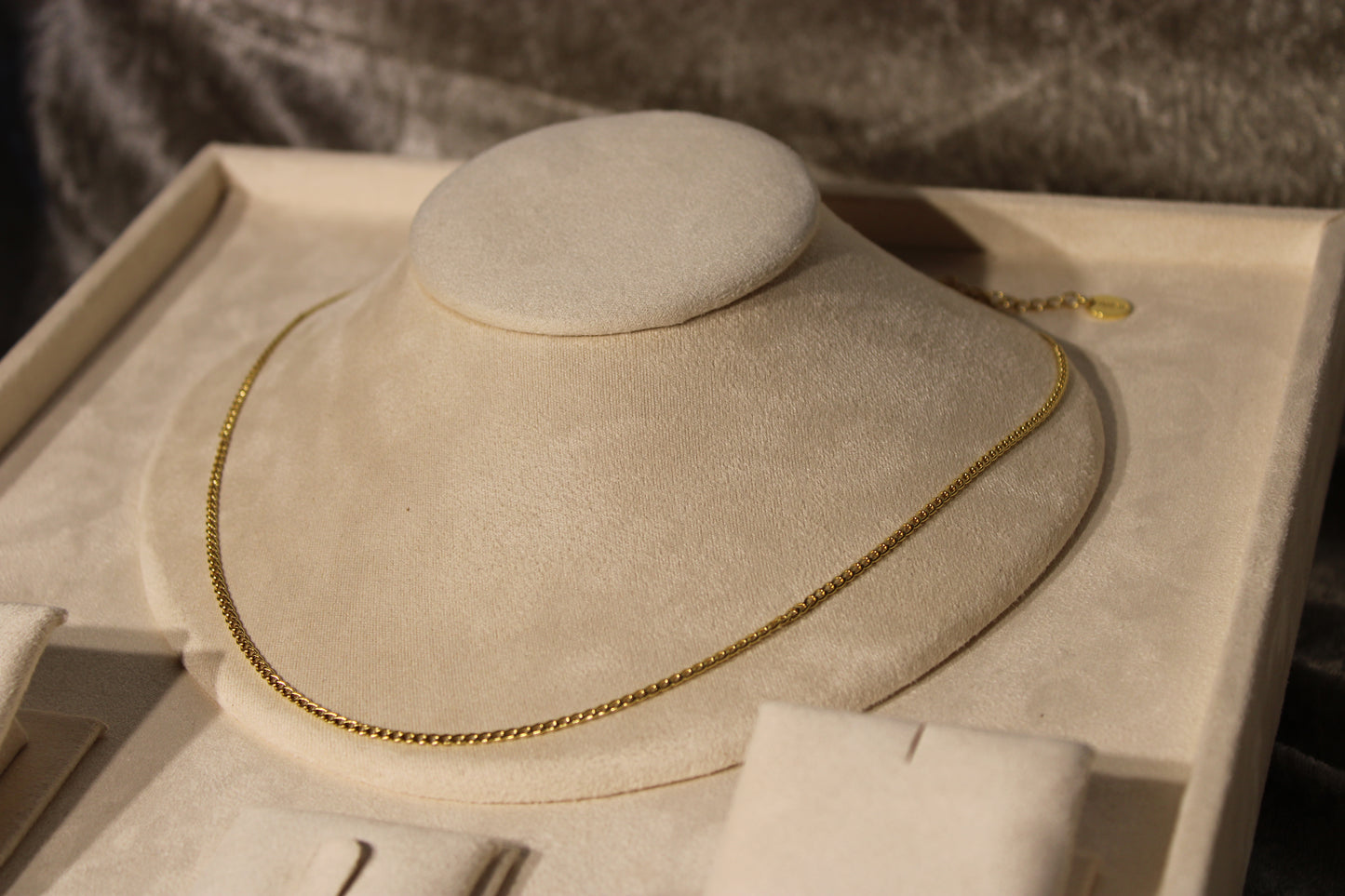 NEC3800-GOL Necklace Stainless Steel Gold Plated 50+5cm