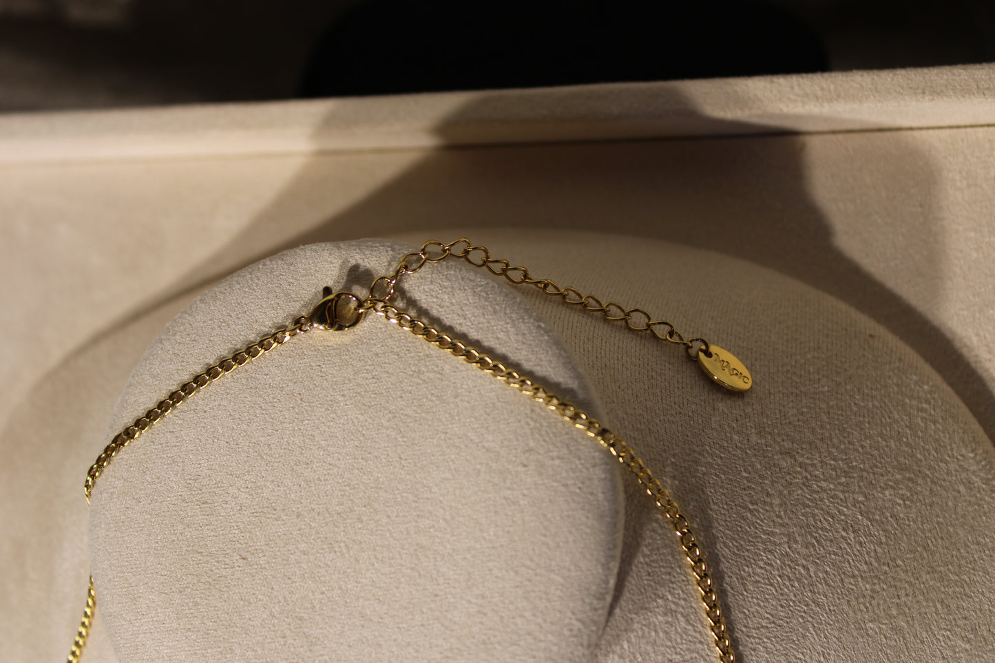 NEC3800-GOL Necklace Stainless Steel Gold Plated 50+5cm