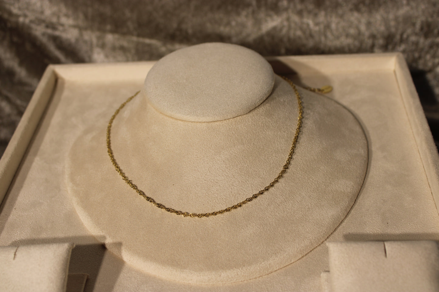 NEC3801-GOL Necklace Stainless Steel Gold Plated 40+5cm