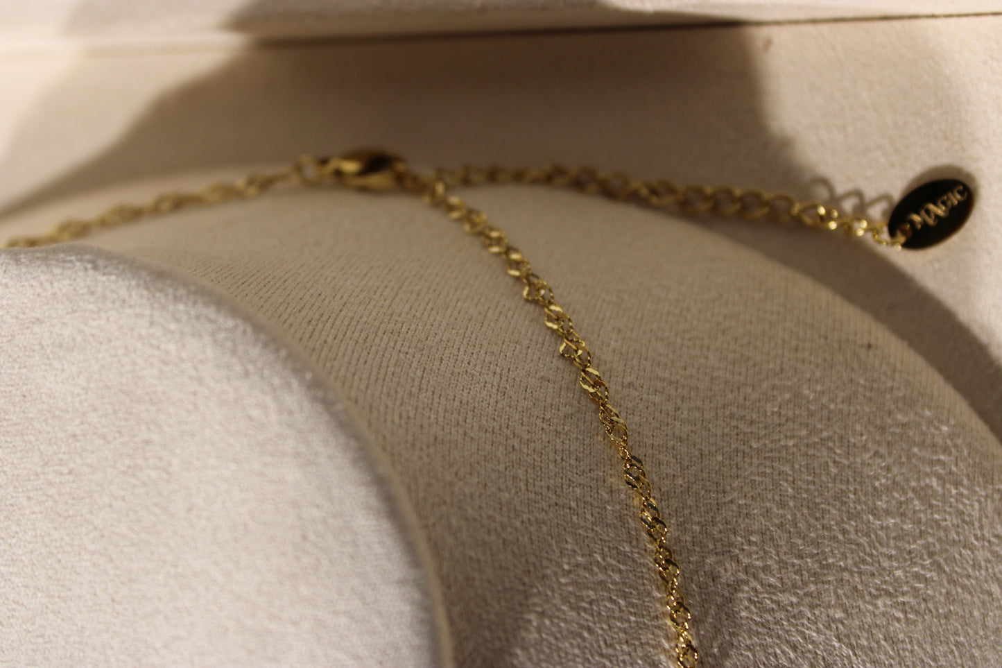 NEC3801-GOL Necklace Stainless Steel Gold Plated 40+5cm