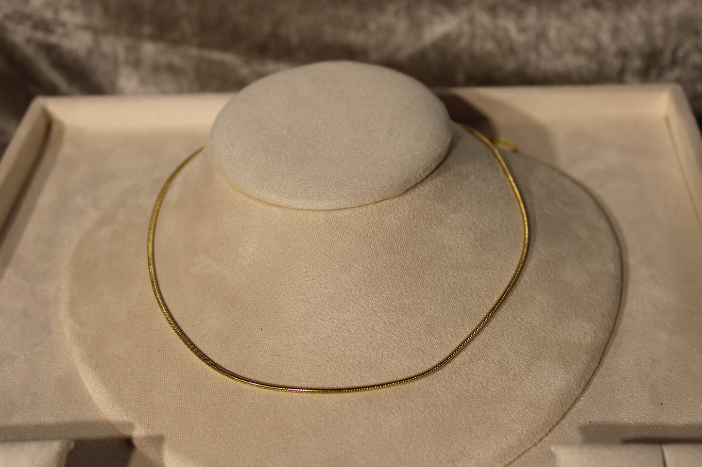 NEC3802-GOL Necklace Stainless Steel Gold Plated 40+5cm
