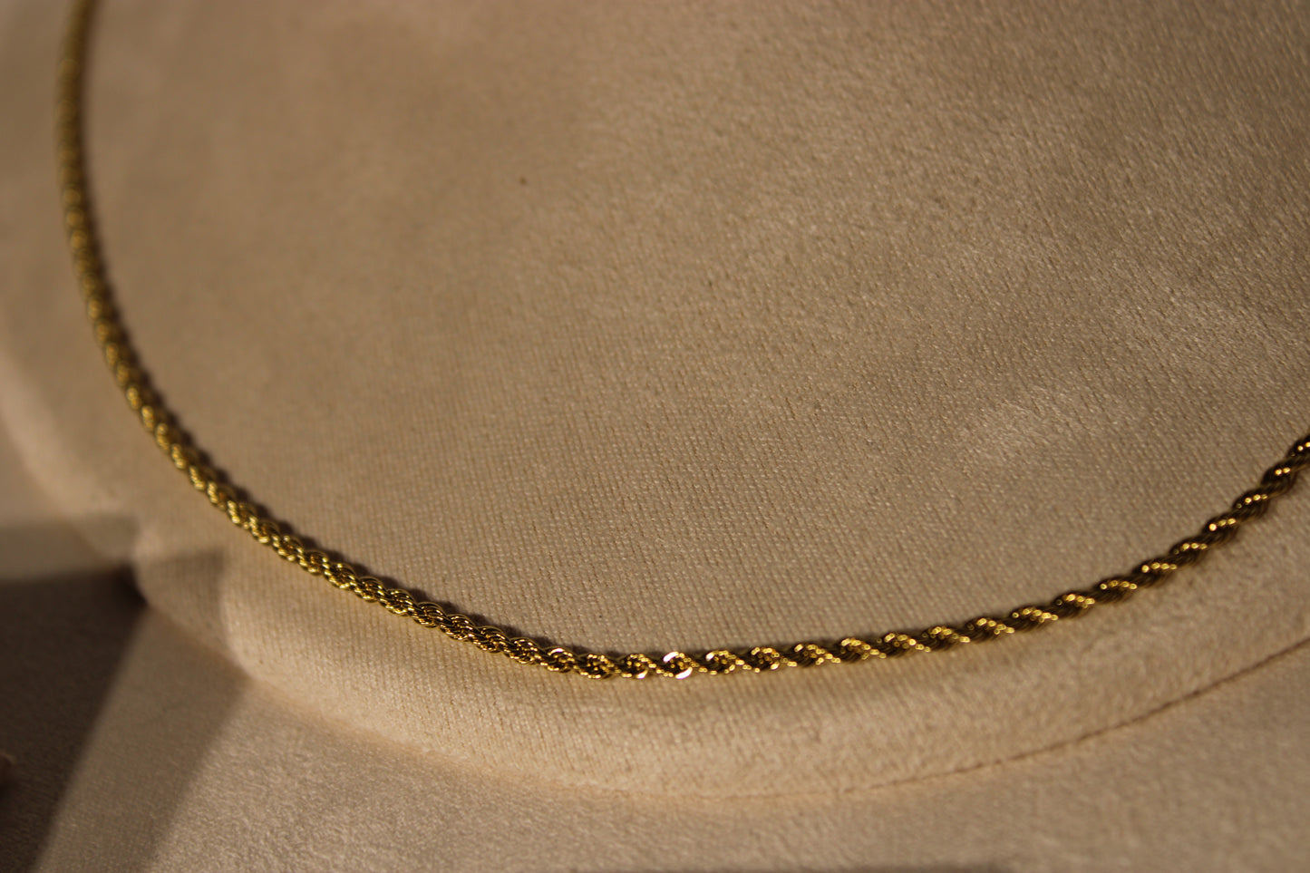 NEC3803-GOL Necklace Stainless Steel Gold Plated 40+5cm