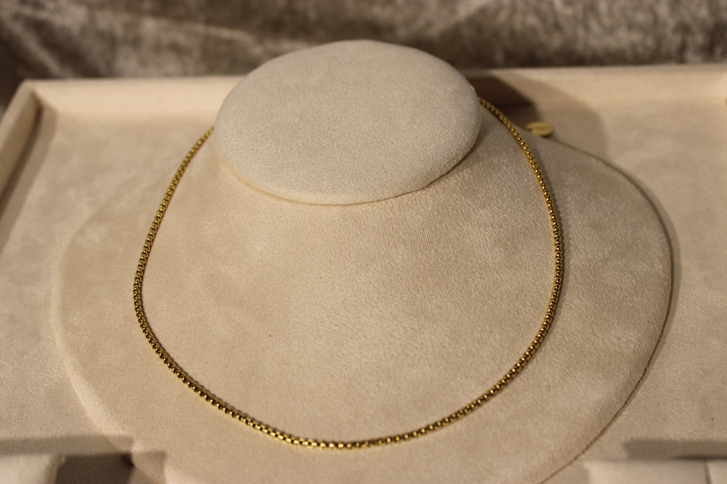 NEC3804-GOL Necklace Stainless Steel Gold Plated 40+5cm