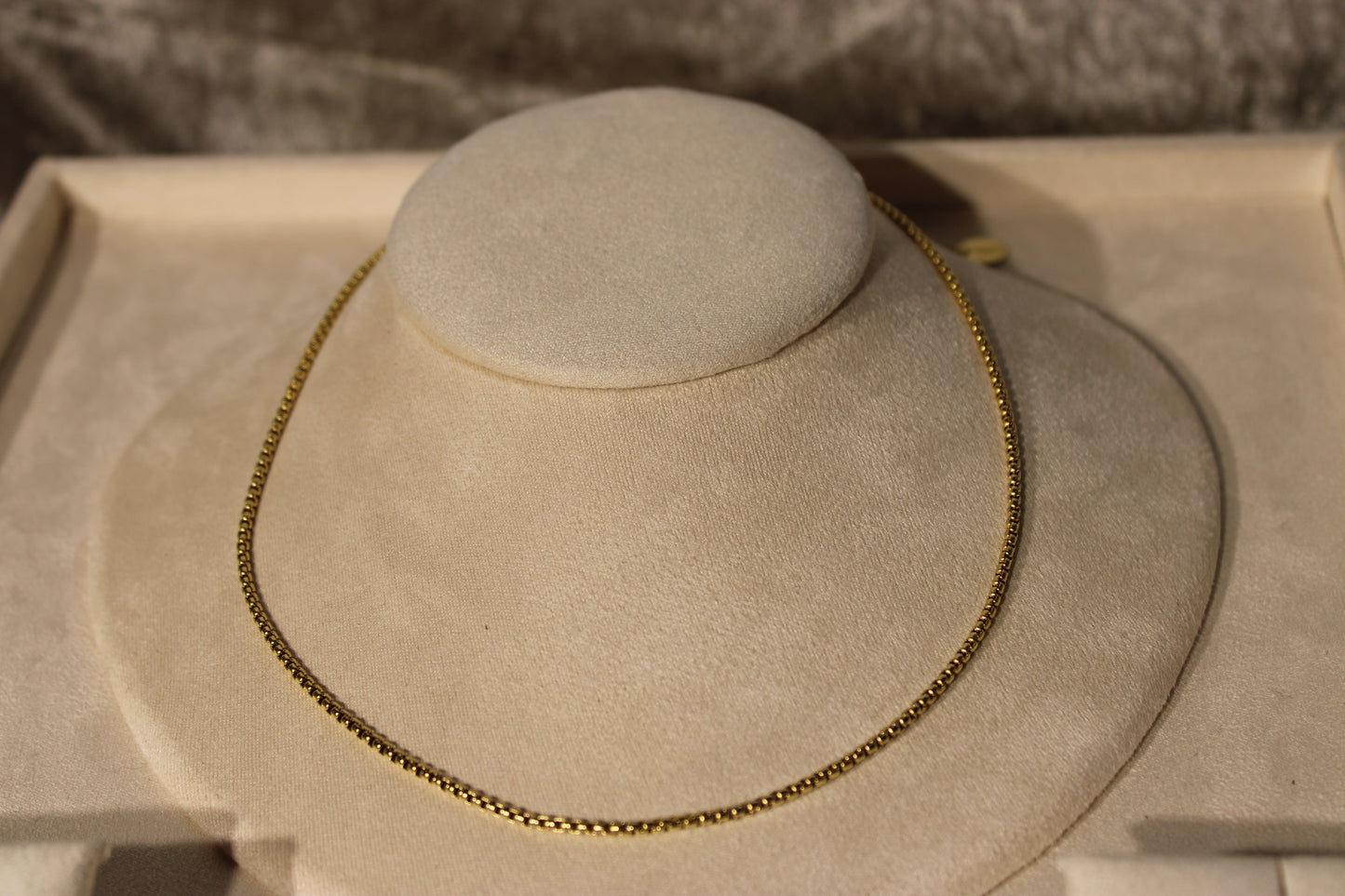 NEC3804-GOL Necklace Stainless Steel Gold Plated 40+5cm