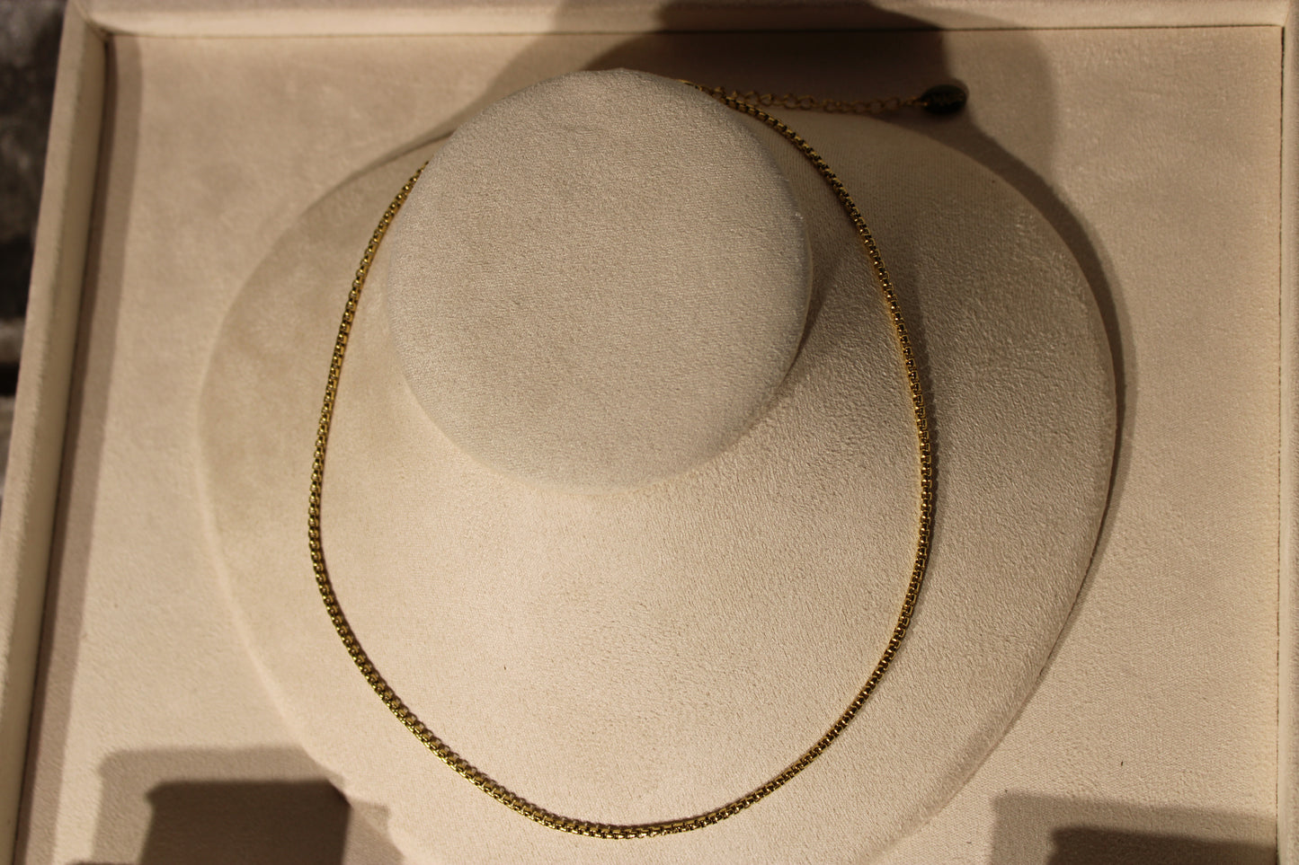 NEC3804-GOL Necklace Stainless Steel Gold Plated 40+5cm