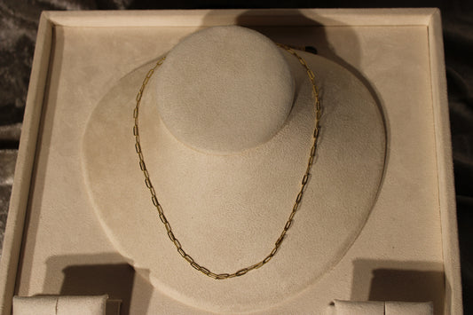 NEC3805-GOL Necklace Stainless Steel Gold Plated 40+5cm