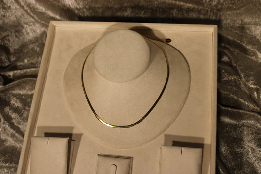 NEC3806-GOL Necklace Stainless Steel Gold Plated 40+5cm