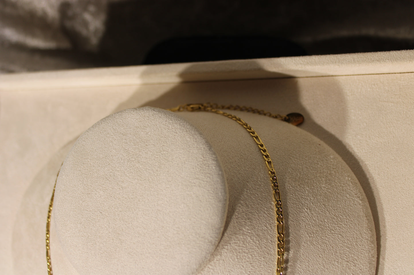 NEC3807-GOL Necklace Stainless Steel Gold Plated 40+5cm