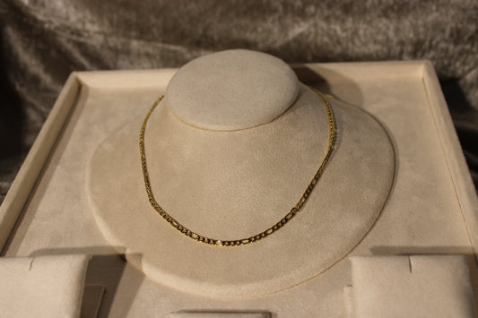 NEC3807-GOL Necklace Stainless Steel Gold Plated 40+5cm