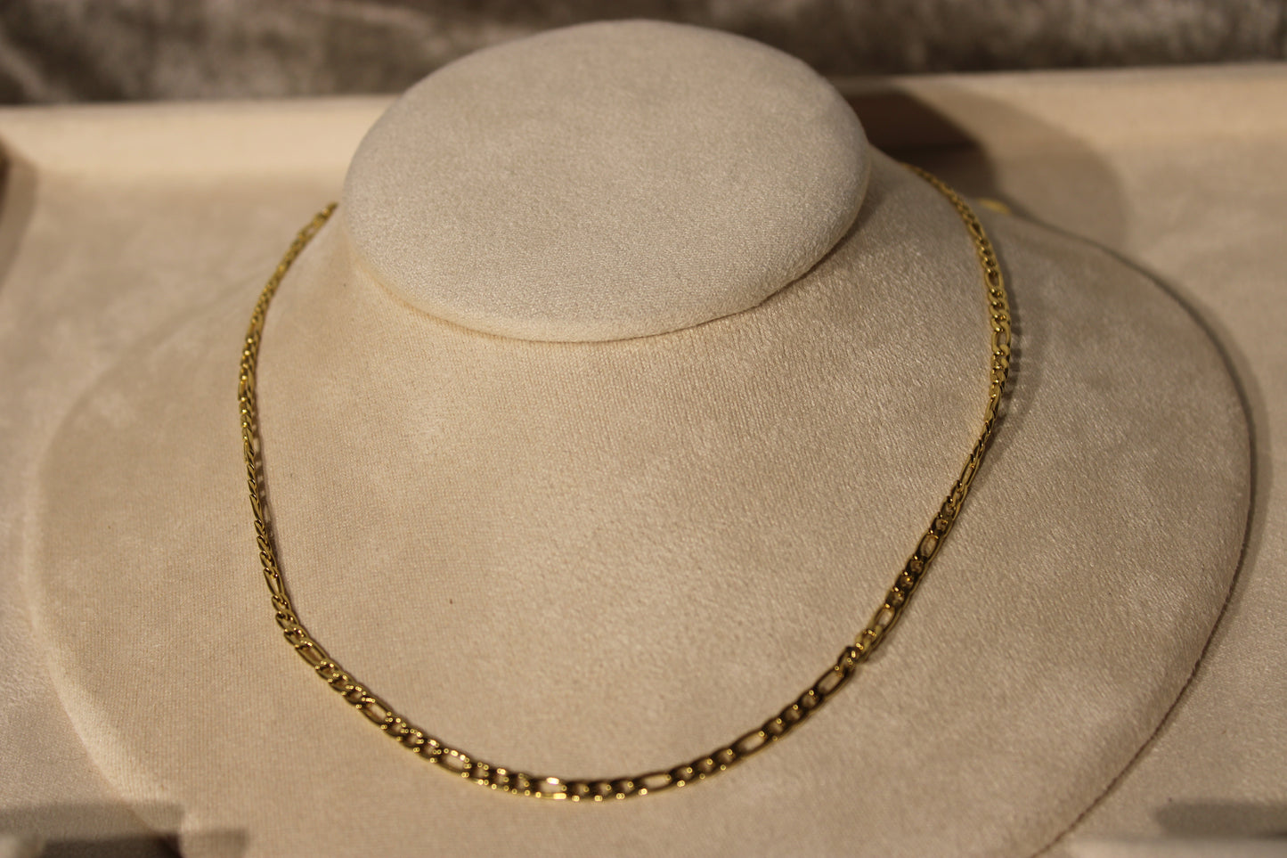 NEC3807-GOL Necklace Stainless Steel Gold Plated 40+5cm