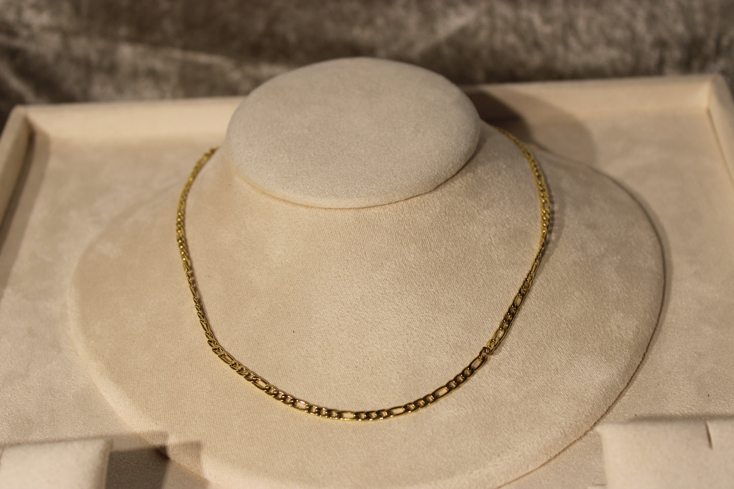NEC3807-GOL Necklace Stainless Steel Gold Plated 40+5cm