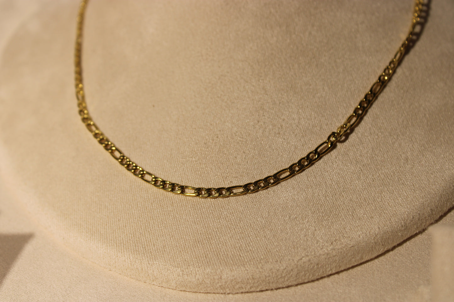 NEC3807-GOL Necklace Stainless Steel Gold Plated 40+5cm