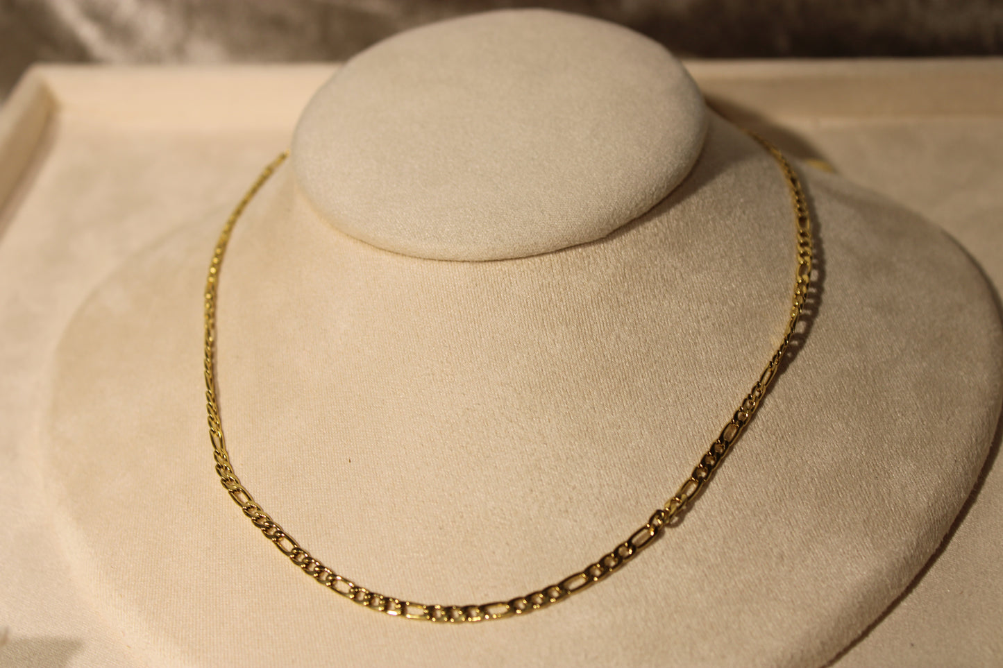 NEC3807-GOL Necklace Stainless Steel Gold Plated 40+5cm