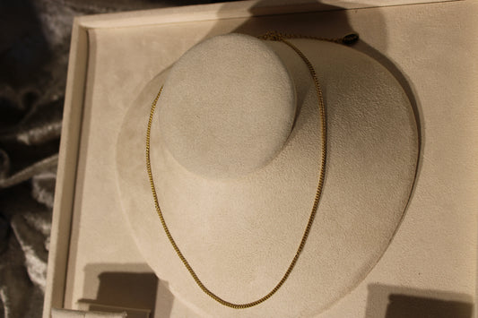 NEC3808-GOL Necklace Stainless Steel Gold Plated 40+5cm