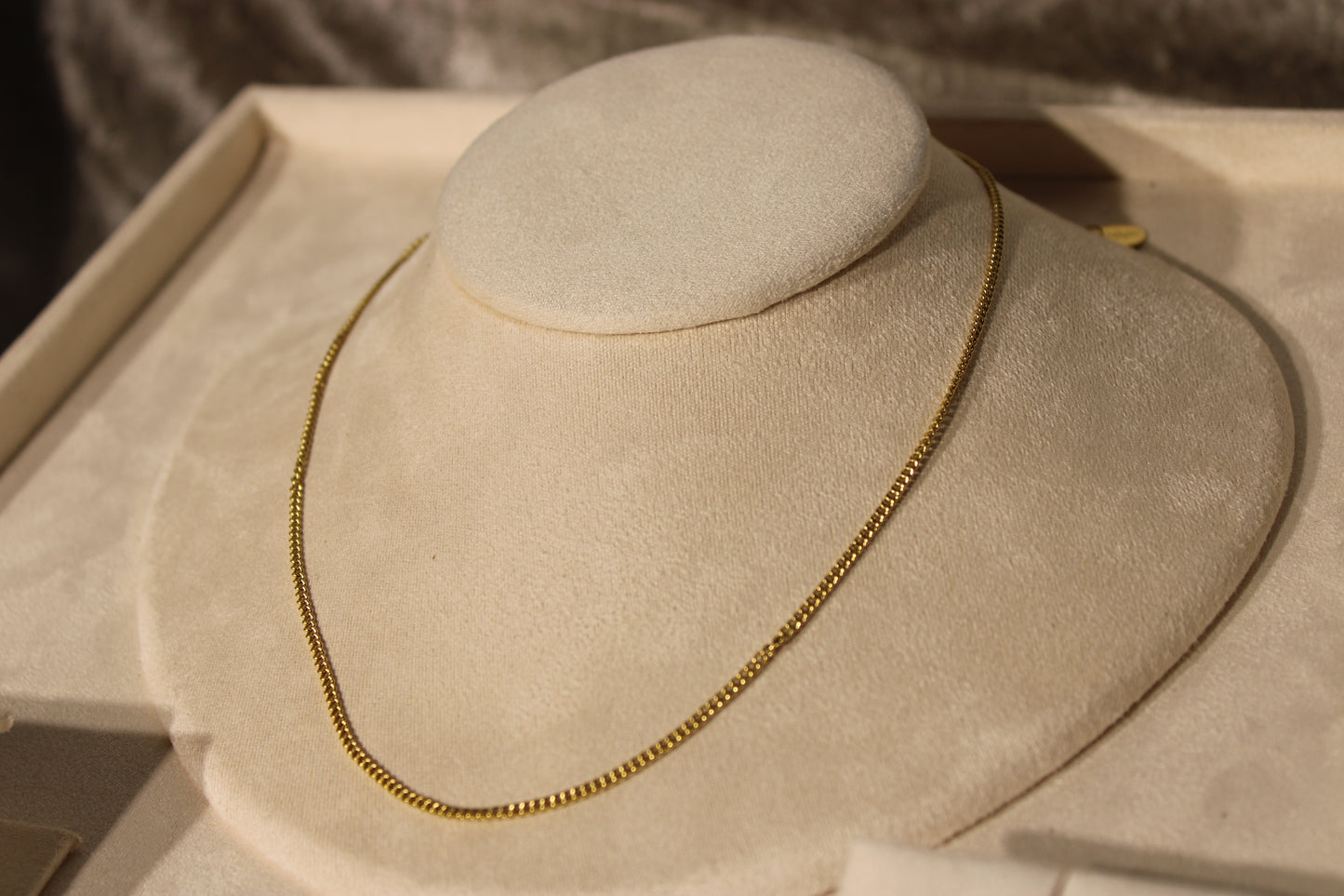 NEC3808-GOL Necklace Stainless Steel Gold Plated 40+5cm