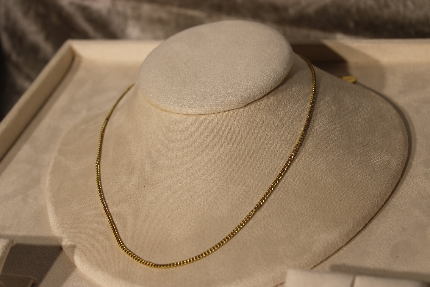 NEC3808-GOL Necklace Stainless Steel Gold Plated 40+5cm