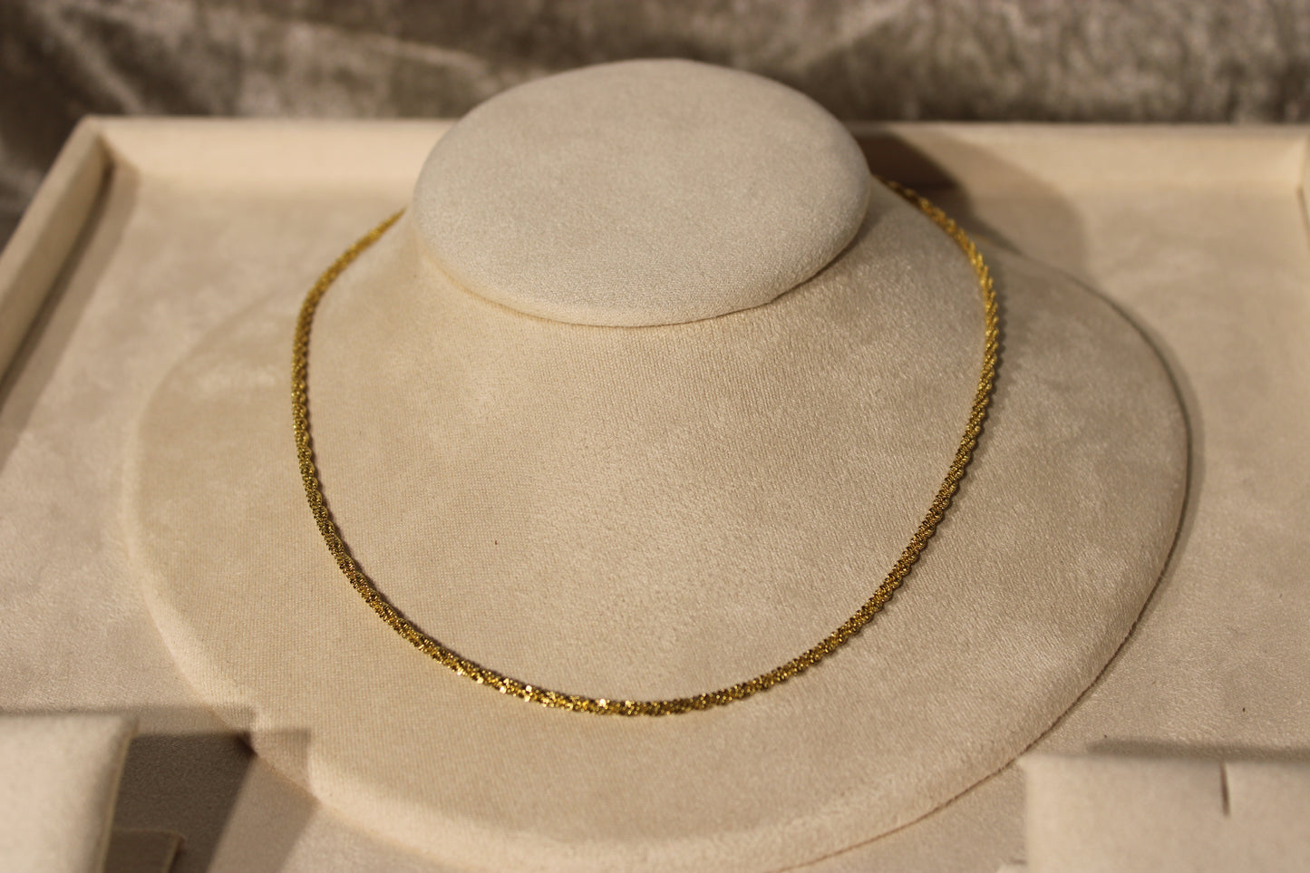 NEC3809-GOL Necklace Stainless Steel Gold Plated 40+5cm