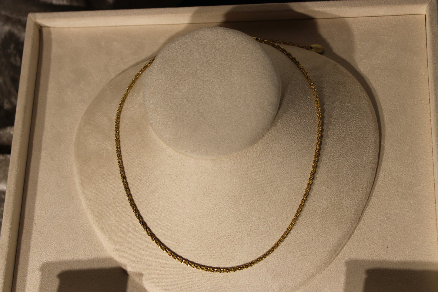 NEC3809-GOL Necklace Stainless Steel Gold Plated 40+5cm