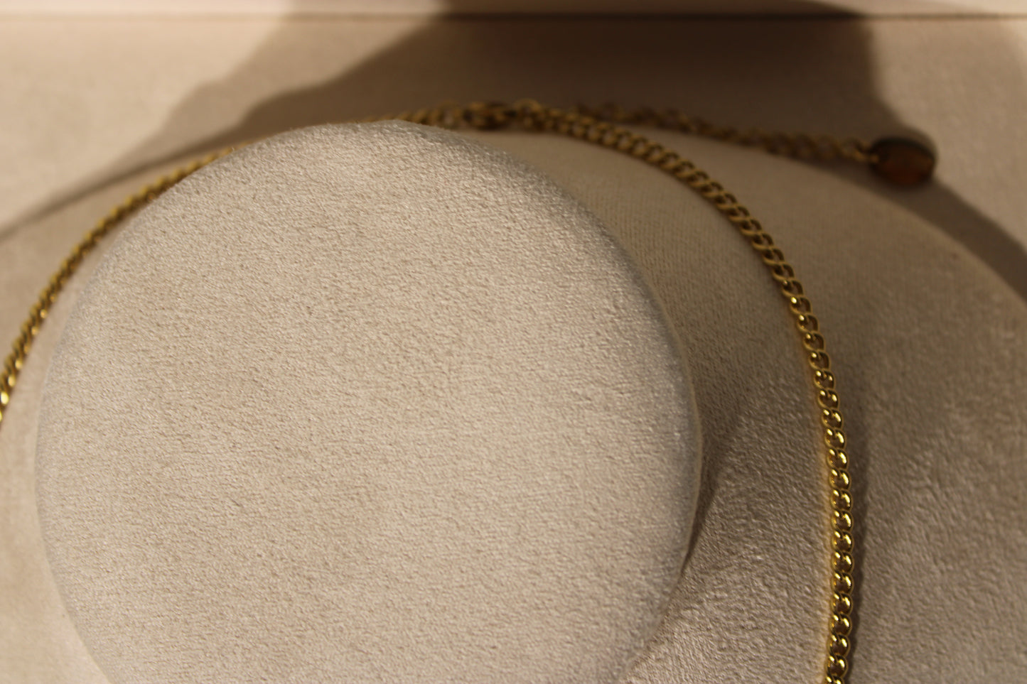 NEC3810-GOL Necklace Stainless Steel Gold Plated 40+5cm