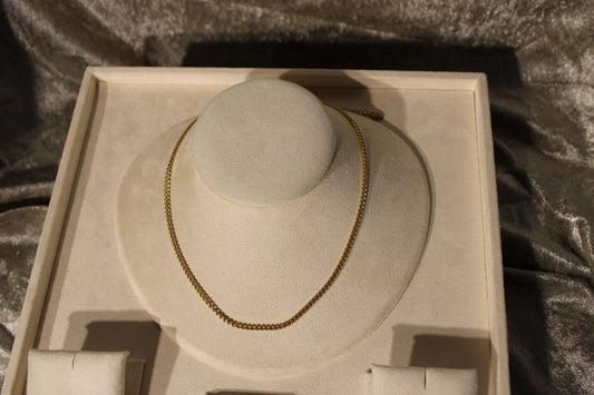 NEC3810-GOL Necklace Stainless Steel Gold Plated 40+5cm