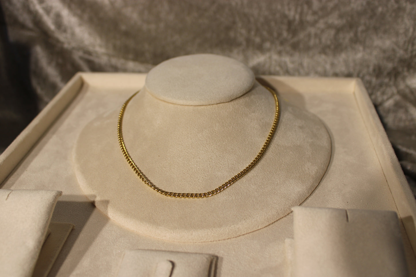 NEC3810-GOL Necklace Stainless Steel Gold Plated 40+5cm