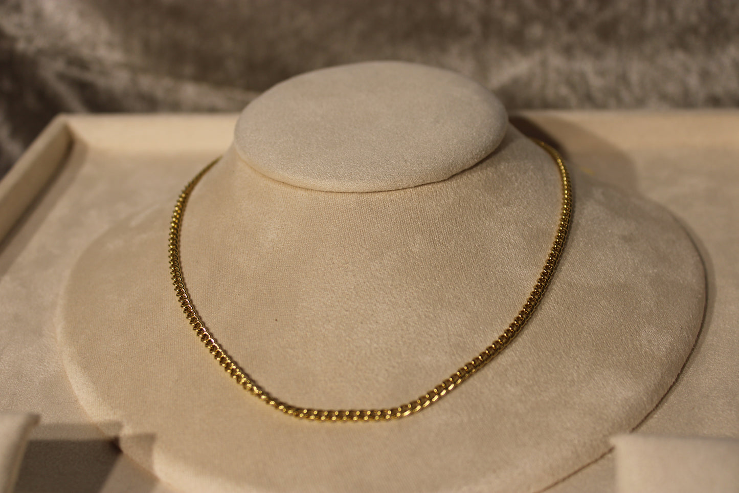 NEC3810-GOL Necklace Stainless Steel Gold Plated 40+5cm