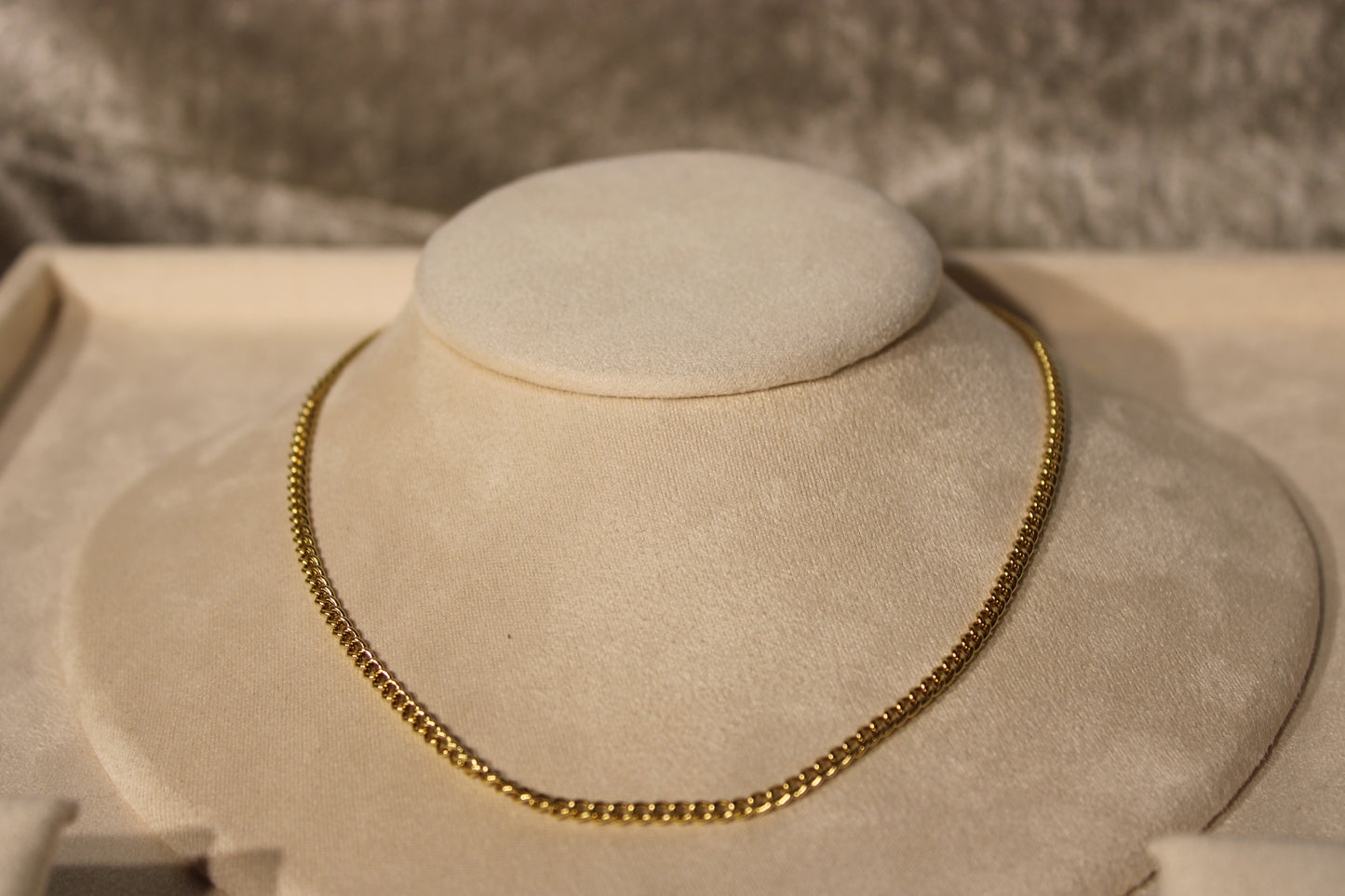 NEC3810-GOL Necklace Stainless Steel Gold Plated 40+5cm