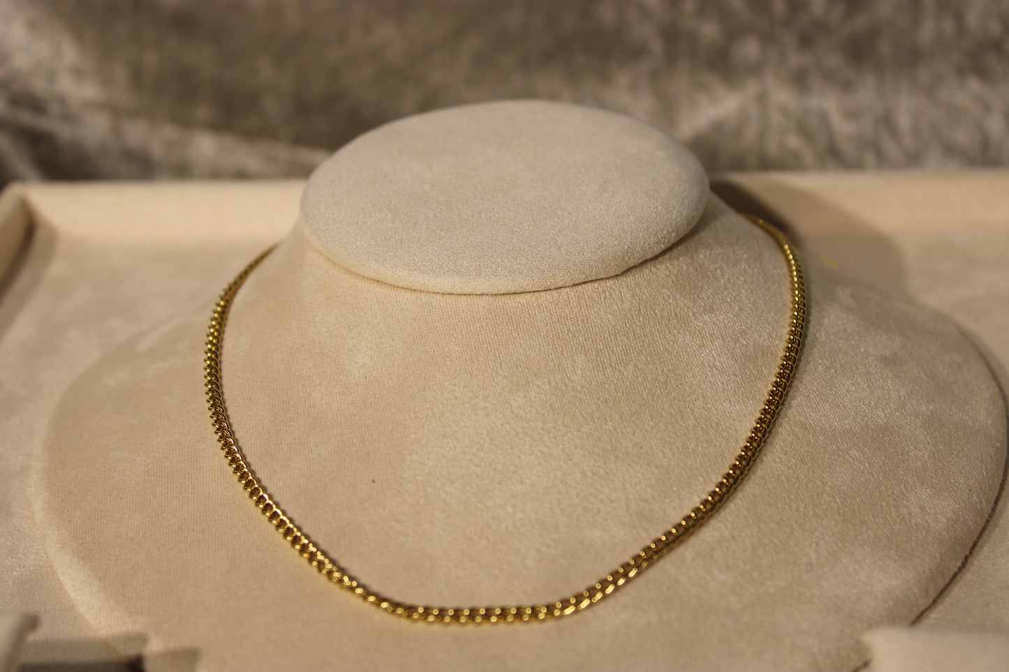 NEC3810-GOL Necklace Stainless Steel Gold Plated 40+5cm