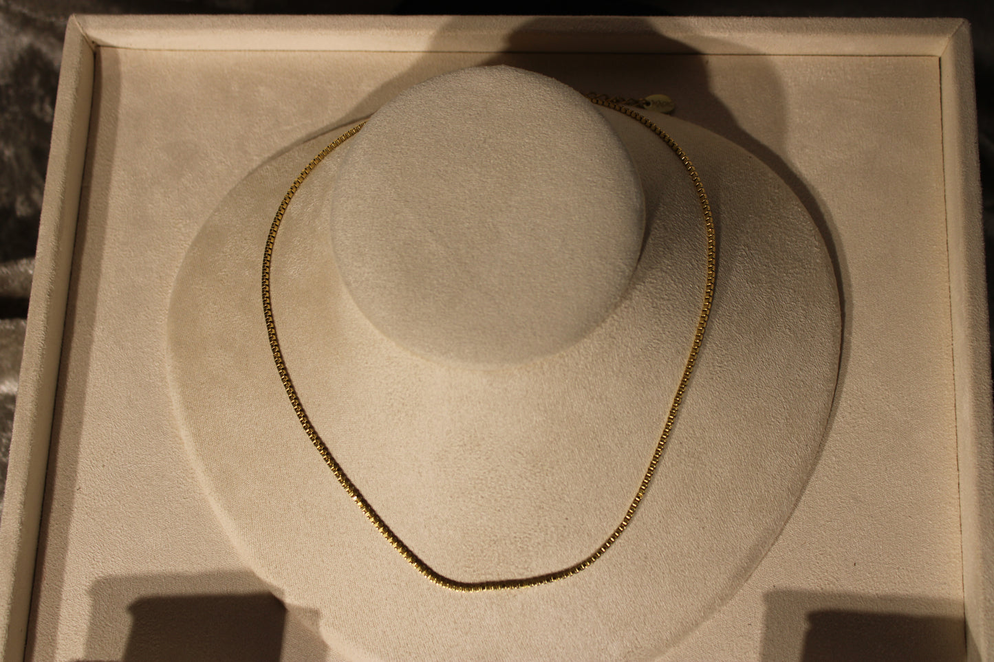 NEC3811-GOL Necklace Stainless Steel Gold Plated 40+5cm