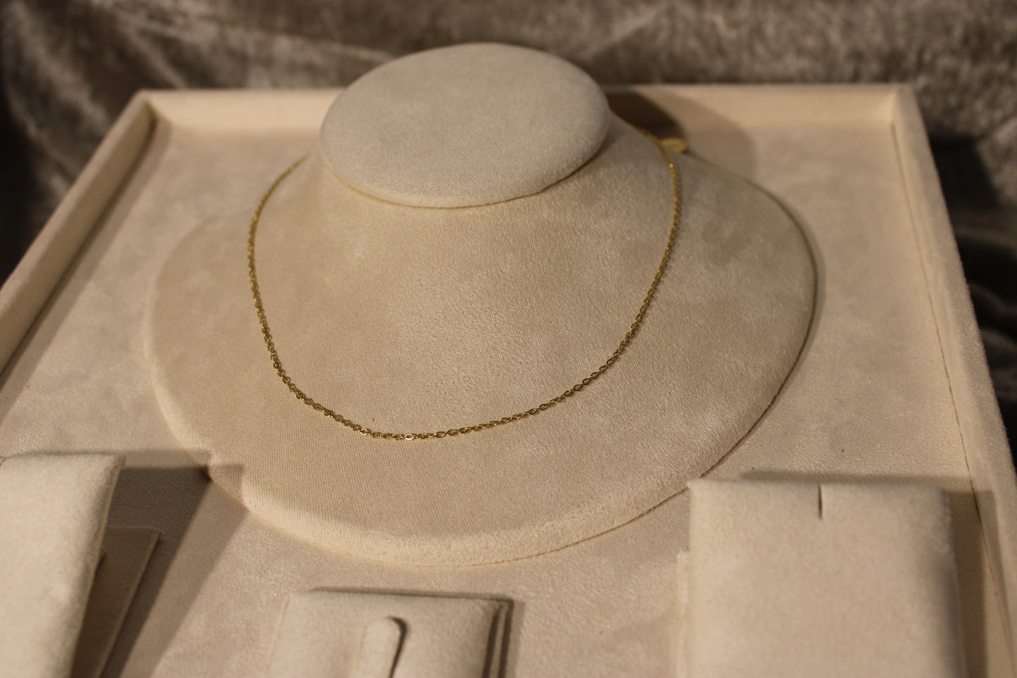 NEC3812-GOL Necklace Stainless Steel Gold Plated 40+5cm