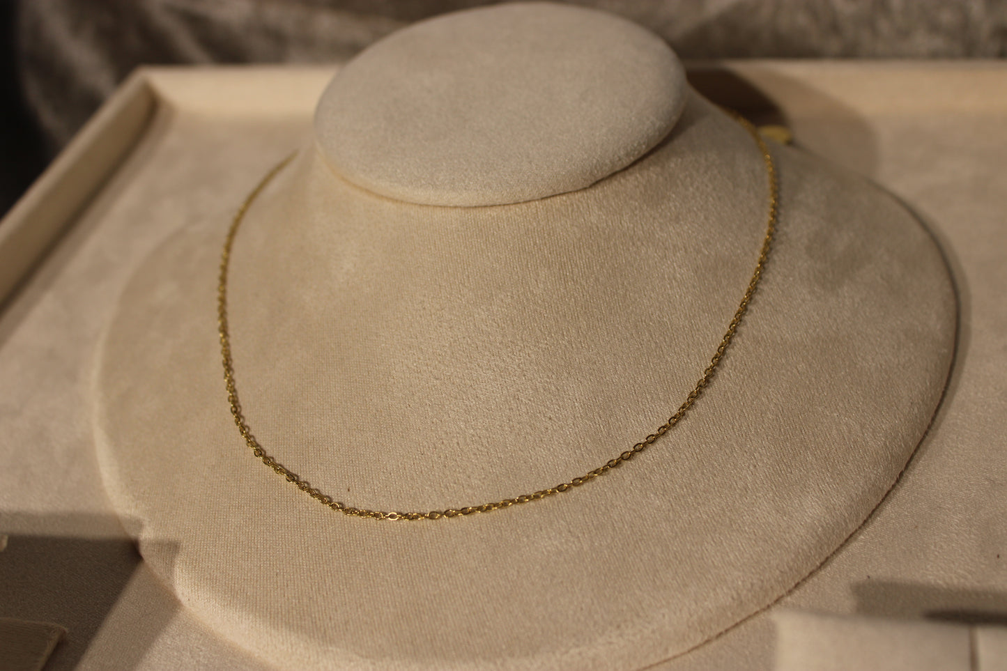 NEC3812-GOL Necklace Stainless Steel Gold Plated 40+5cm