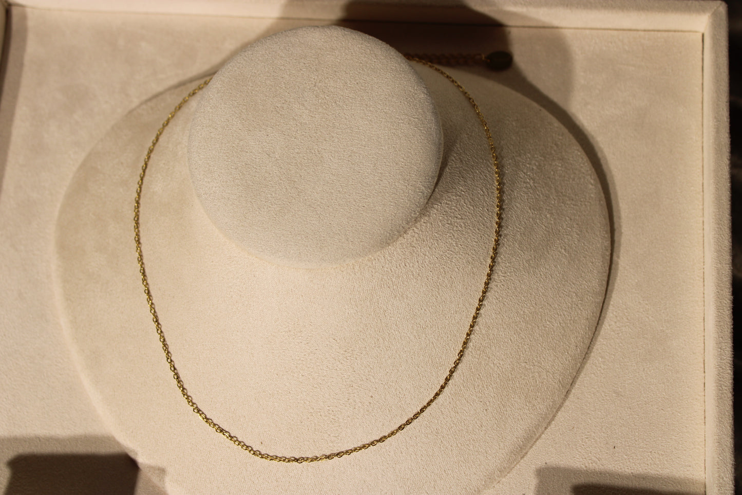 NEC3812-GOL Necklace Stainless Steel Gold Plated 40+5cm
