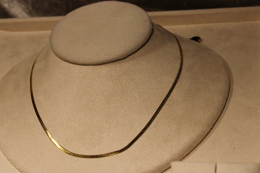 NEC3813-GOL Necklace Stainless Steel Gold Plated 40+5cm