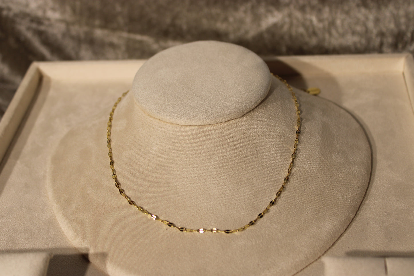 NEC3814-GOL Necklace Stainless Steel Gold Plated 40+5cm