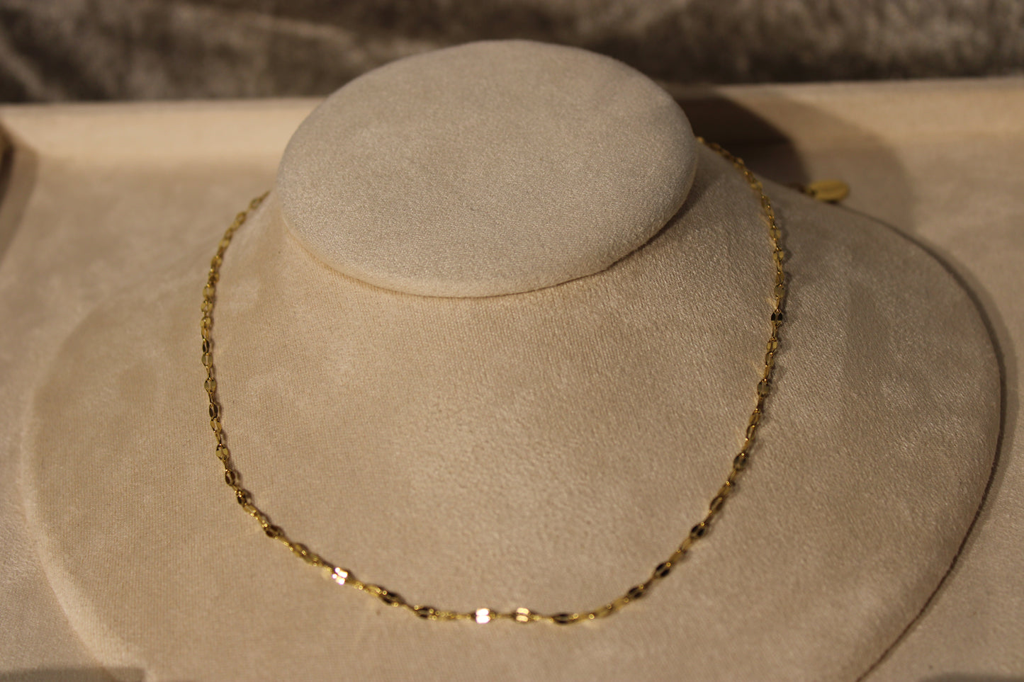 NEC3814-GOL Necklace Stainless Steel Gold Plated 40+5cm