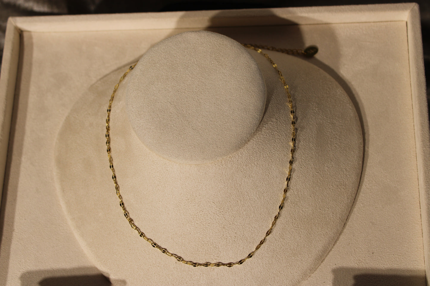 NEC3814-GOL Necklace Stainless Steel Gold Plated 40+5cm