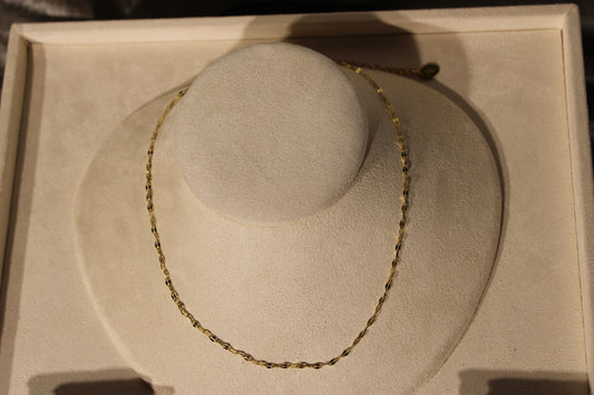 NEC3814-GOL Necklace Stainless Steel Gold Plated 40+5cm